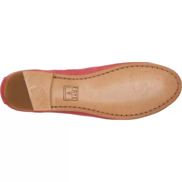 Frye Carson Ballet Flats for Women Featuring Premium Tumbled Leather with Leather Lining and Leather Outsole – 3/8" Heel