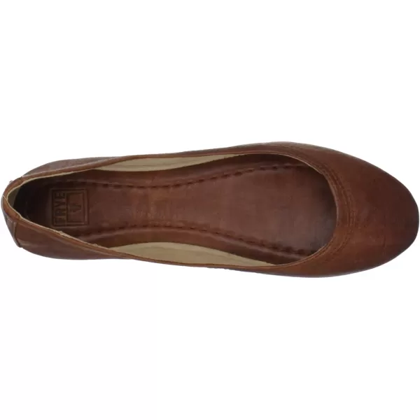 Frye Carson Ballet Flats for Women Featuring Premium Tumbled Leather with Leather Lining and Leather Outsole – 3/8" Heel