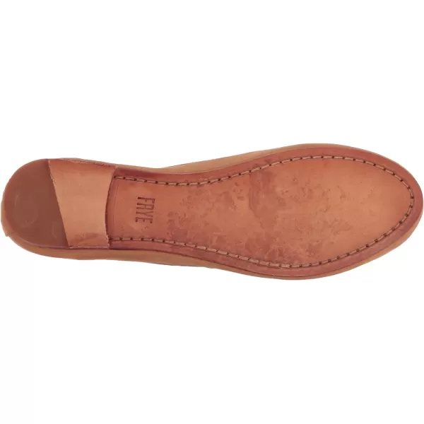 Frye Carson Ballet Flats for Women Featuring Premium Tumbled Leather with Leather Lining and Leather Outsole – 3/8" Heel