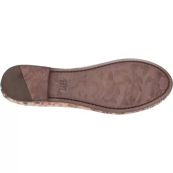 Frye Carson Ballet Flats for Women Featuring Premium Tumbled Leather with Leather Lining and Leather Outsole – 3/8" Heel