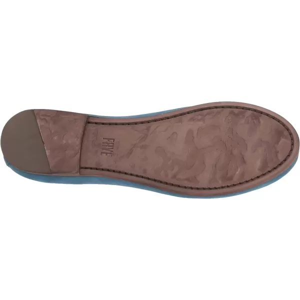 Frye Carson Ballet Flats for Women Featuring Premium Tumbled Leather with Leather Lining and Leather Outsole – 3/8" Heel