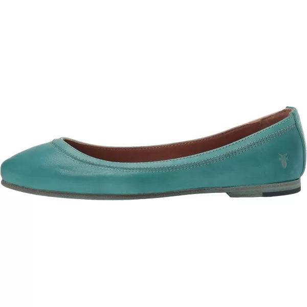 Frye Carson Ballet Flats for Women Featuring Premium Tumbled Leather with Leather Lining and Leather Outsole – 3/8" Heel