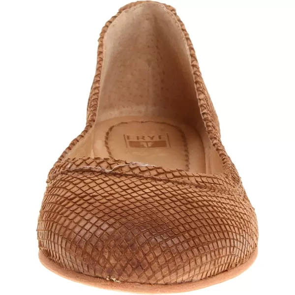 Frye Carson Ballet Flats for Women Featuring Premium Tumbled Leather with Leather Lining and Leather Outsole – 3/8" Heel