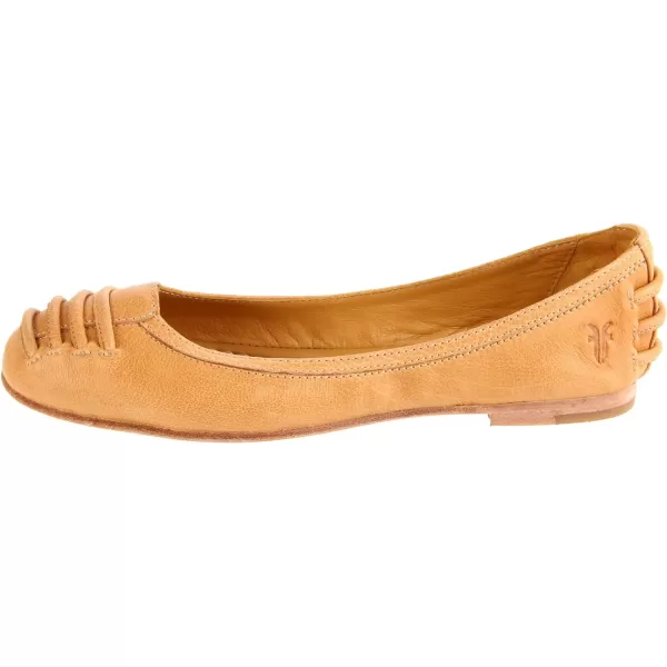 Frye Carson Ballet Flats for Women Featuring Premium Tumbled Leather with Leather Lining and Leather Outsole – 3/8" Heel