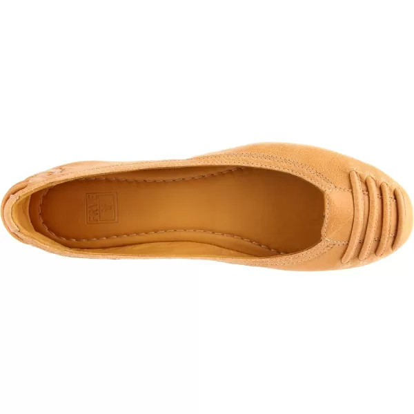 Frye Carson Ballet Flats for Women Featuring Premium Tumbled Leather with Leather Lining and Leather Outsole – 3/8" Heel