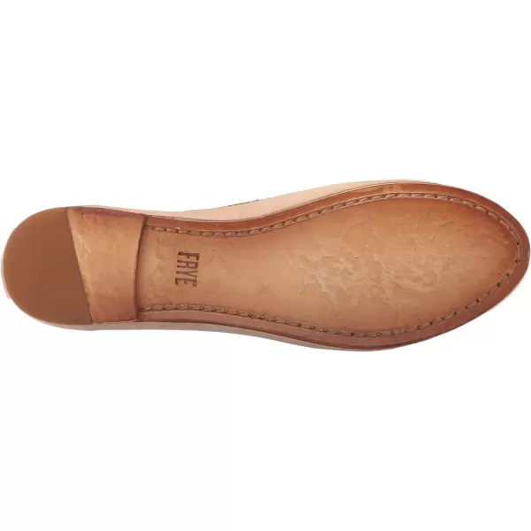 Frye Carson Ballet Flats for Women Featuring Premium Tumbled Leather with Leather Lining and Leather Outsole – 3/8" Heel