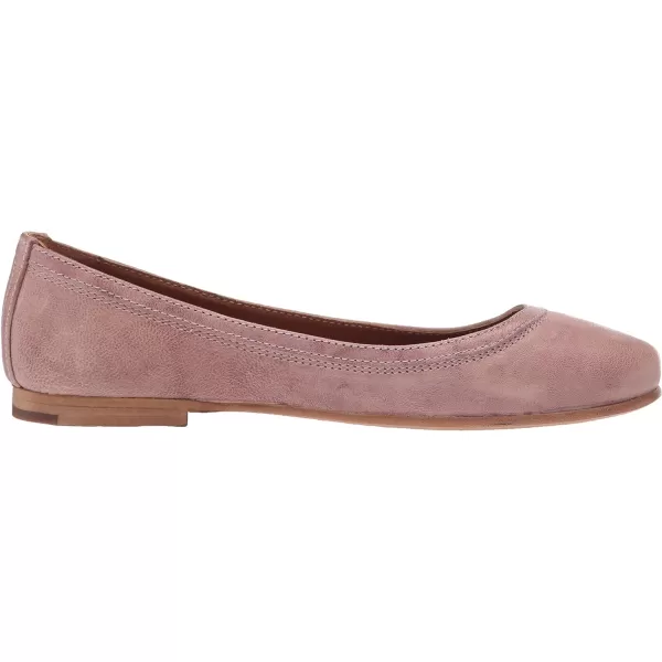 Frye Carson Ballet Flats for Women Featuring Premium Tumbled Leather with Leather Lining and Leather Outsole – 3/8" Heel