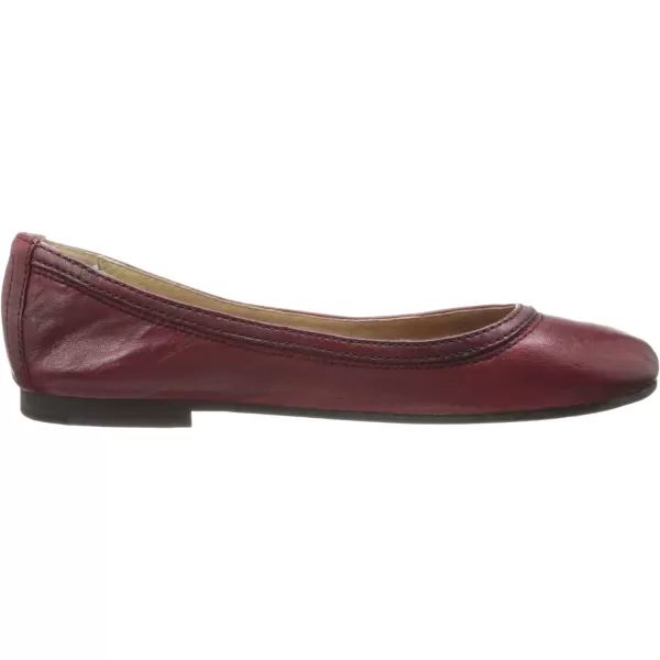 Frye Carson Ballet Flats for Women Featuring Premium Tumbled Leather with Leather Lining and Leather Outsole – 3/8" Heel