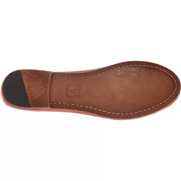 Frye Carson Ballet Flats for Women Featuring Premium Tumbled Leather with Leather Lining and Leather Outsole – 3/8" Heel