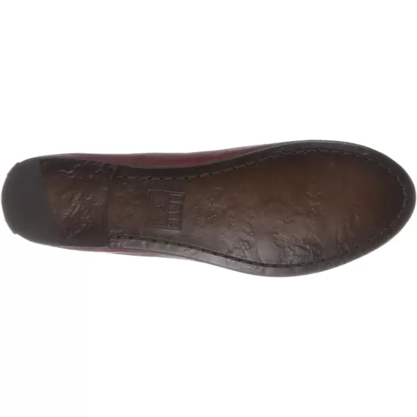 Frye Carson Ballet Flats for Women Featuring Premium Tumbled Leather with Leather Lining and Leather Outsole – 3/8" Heel