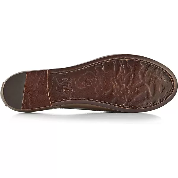 Frye Carson Ballet Flats for Women Featuring Premium Tumbled Leather with Leather Lining and Leather Outsole – 3/8" Heel