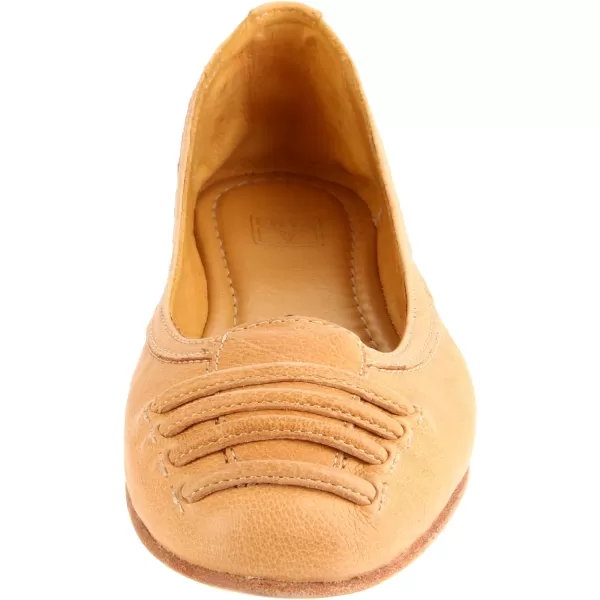 Frye Carson Ballet Flats for Women Featuring Premium Tumbled Leather with Leather Lining and Leather Outsole – 3/8" Heel