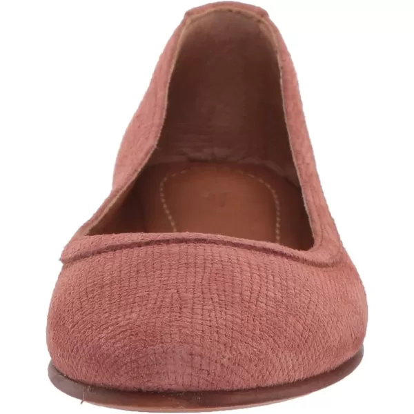 Frye Carson Ballet Flats for Women Featuring Premium Tumbled Leather with Leather Lining and Leather Outsole – 3/8" Heel