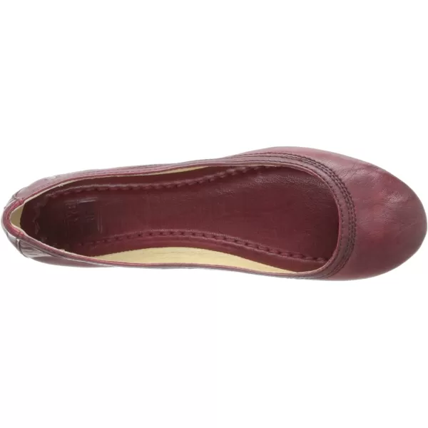 Frye Carson Ballet Flats for Women Featuring Premium Tumbled Leather with Leather Lining and Leather Outsole – 3/8" Heel