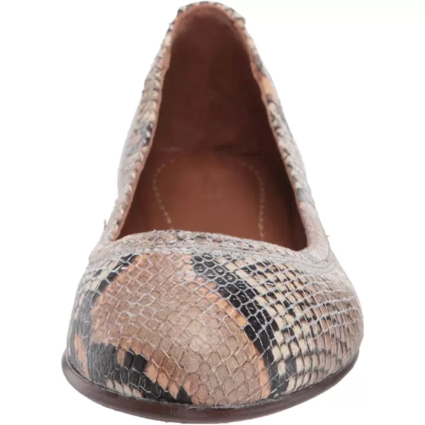 Frye Carson Ballet Flats for Women Featuring Premium Tumbled Leather with Leather Lining and Leather Outsole – 3/8" Heel