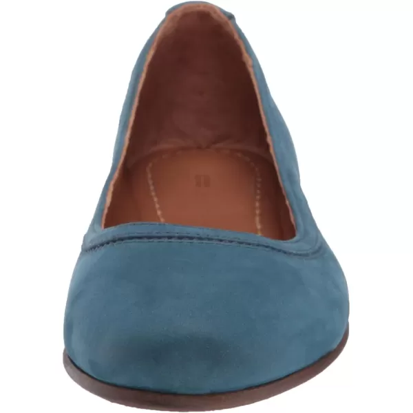 Frye Carson Ballet Flats for Women Featuring Premium Tumbled Leather with Leather Lining and Leather Outsole – 3/8" Heel