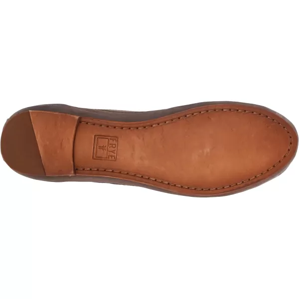 Frye Carson Ballet Flats for Women Featuring Premium Tumbled Leather with Leather Lining and Leather Outsole – 3/8" Heel