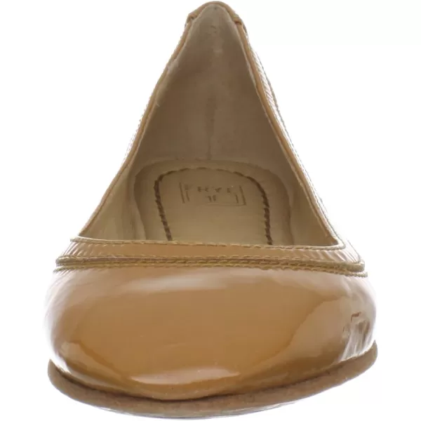 Frye Carson Ballet Flats for Women Featuring Premium Tumbled Leather with Leather Lining and Leather Outsole – 3/8" Heel