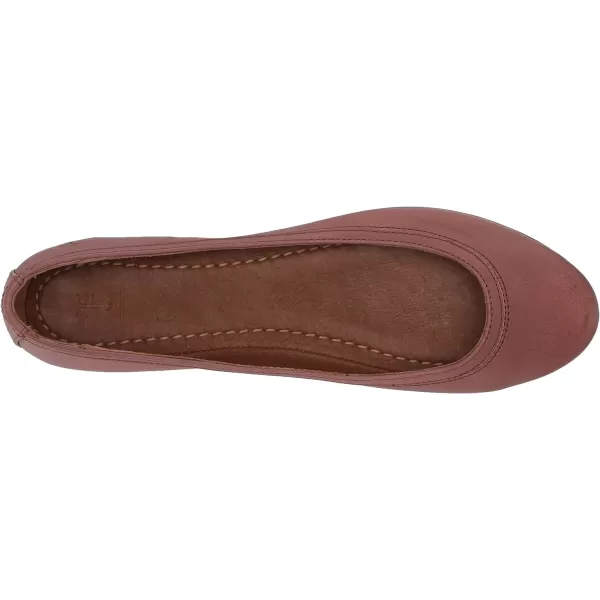 Frye Carson Ballet Flats for Women Featuring Premium Tumbled Leather with Leather Lining and Leather Outsole – 3/8" Heel