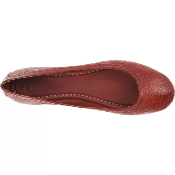 Frye Carson Ballet Flats for Women Featuring Premium Tumbled Leather with Leather Lining and Leather Outsole – 3/8" Heel