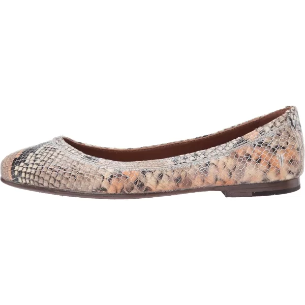 Frye Carson Ballet Flats for Women Featuring Premium Tumbled Leather with Leather Lining and Leather Outsole – 3/8" Heel