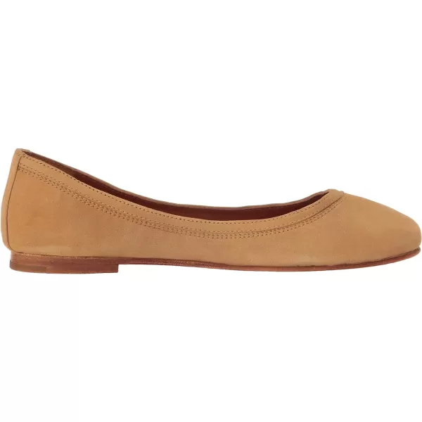 Frye Carson Ballet Flats for Women Featuring Premium Tumbled Leather with Leather Lining and Leather Outsole – 3/8" Heel