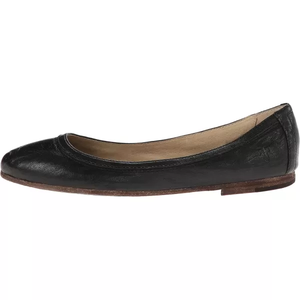 Frye Carson Ballet Flats for Women Featuring Premium Tumbled Leather with Leather Lining and Leather Outsole – 3/8" Heel