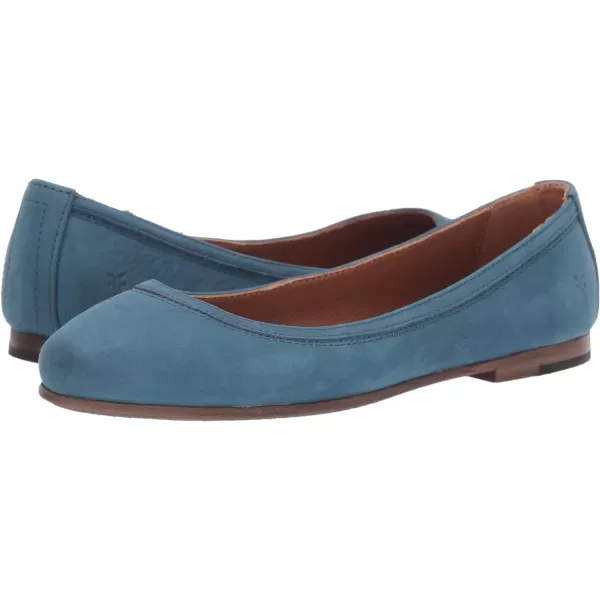 Frye Carson Ballet Flats for Women Featuring Premium Tumbled Leather with Leather Lining and Leather Outsole – 3/8" Heel