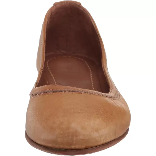 Frye Carson Ballet Flats for Women Featuring Premium Tumbled Leather with Leather Lining and Leather Outsole – 3/8" Heel