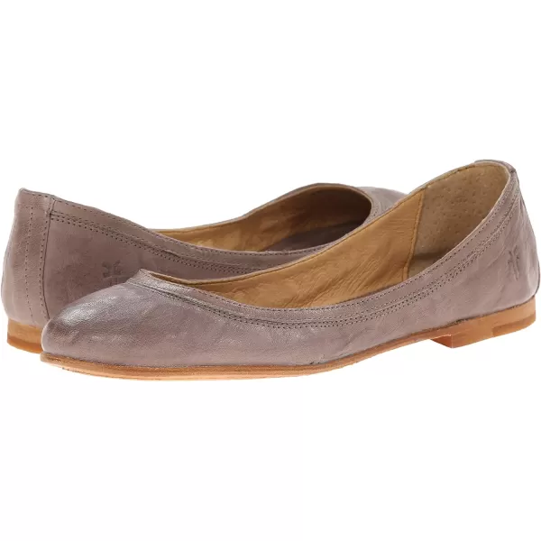 Frye Carson Ballet Flats for Women Featuring Premium Tumbled Leather with Leather Lining and Leather Outsole – 3/8" Heel