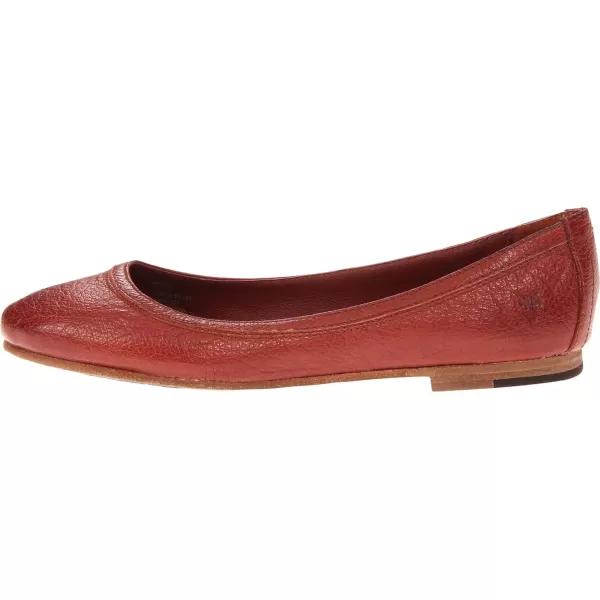 Frye Carson Ballet Flats for Women Featuring Premium Tumbled Leather with Leather Lining and Leather Outsole – 3/8" Heel