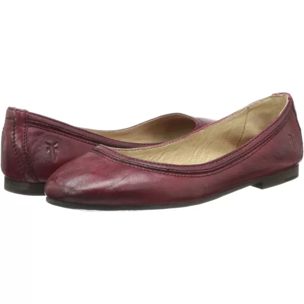 Frye Carson Ballet Flats for Women Featuring Premium Tumbled Leather with Leather Lining and Leather Outsole – 3/8" Heel