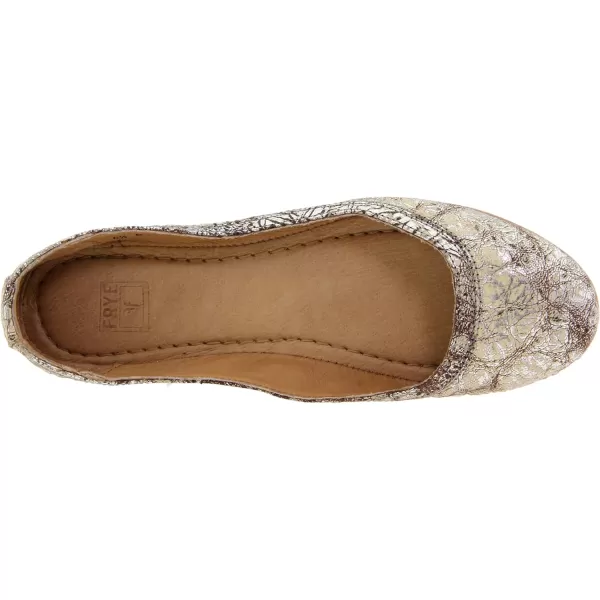 Frye Carson Ballet Flats for Women Featuring Premium Tumbled Leather with Leather Lining and Leather Outsole – 3/8" Heel