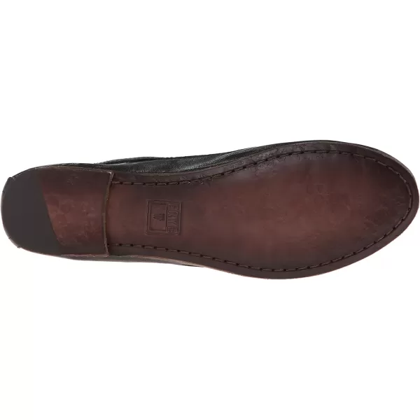 Frye Carson Ballet Flats for Women Featuring Premium Tumbled Leather with Leather Lining and Leather Outsole – 3/8" Heel