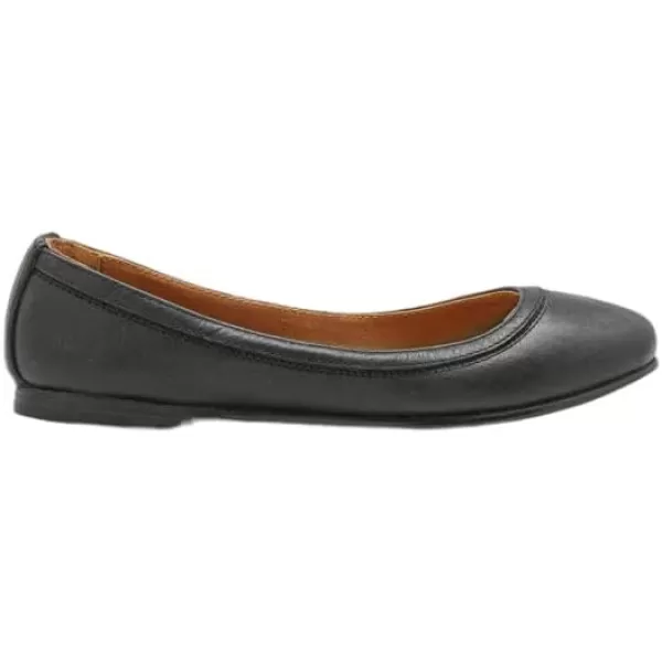 Frye Carson Ballet Flats for Women Featuring Premium Tumbled Leather with Leather Lining and Leather Outsole – 3/8" Heel