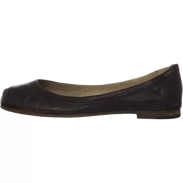 Frye Carson Ballet Flats for Women Featuring Premium Tumbled Leather with Leather Lining and Leather Outsole – 3/8" Heel