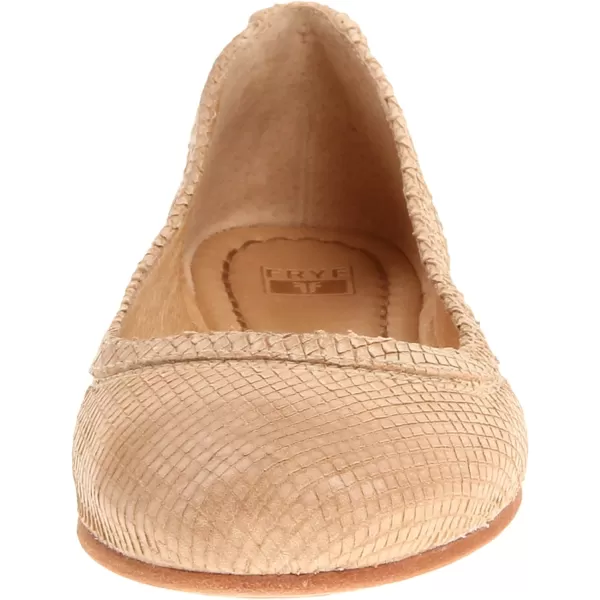 Frye Carson Ballet Flats for Women Featuring Premium Tumbled Leather with Leather Lining and Leather Outsole – 3/8" Heel