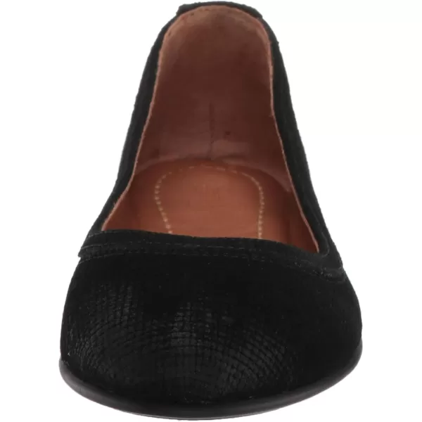 Frye Carson Ballet Flats for Women Featuring Premium Tumbled Leather with Leather Lining and Leather Outsole – 3/8" Heel