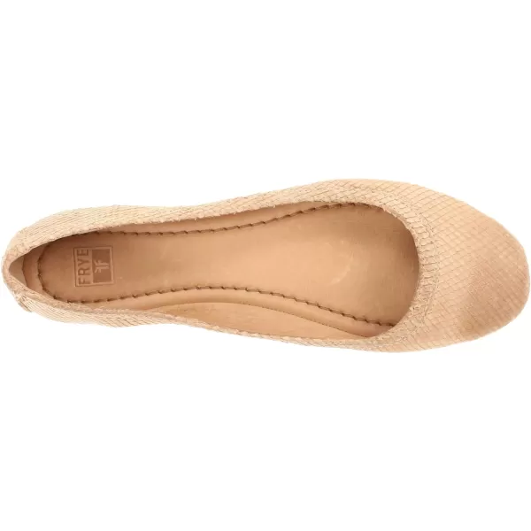 Frye Carson Ballet Flats for Women Featuring Premium Tumbled Leather with Leather Lining and Leather Outsole – 3/8" Heel