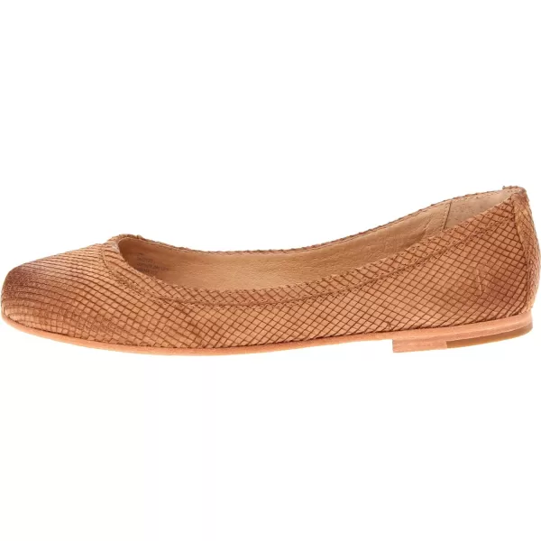 Frye Carson Ballet Flats for Women Featuring Premium Tumbled Leather with Leather Lining and Leather Outsole – 3/8" Heel