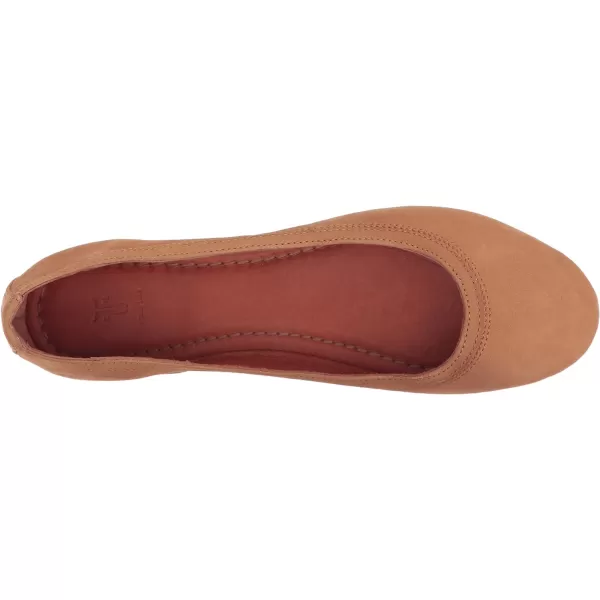 Frye Carson Ballet Flats for Women Featuring Premium Tumbled Leather with Leather Lining and Leather Outsole – 3/8" Heel