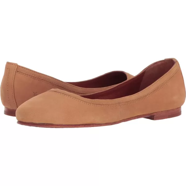 Frye Carson Ballet Flats for Women Featuring Premium Tumbled Leather with Leather Lining and Leather Outsole – 3/8" Heel