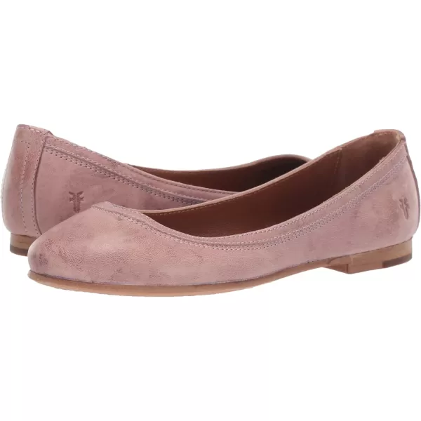 Frye Carson Ballet Flats for Women Featuring Premium Tumbled Leather with Leather Lining and Leather Outsole – 3/8" Heel