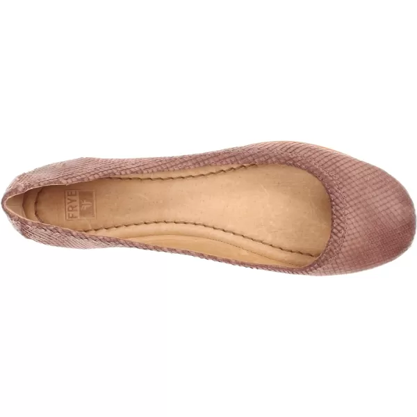 Frye Carson Ballet Flats for Women Featuring Premium Tumbled Leather with Leather Lining and Leather Outsole – 3/8" Heel