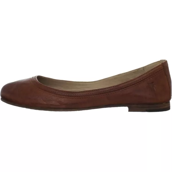 Frye Carson Ballet Flats for Women Featuring Premium Tumbled Leather with Leather Lining and Leather Outsole – 3/8" Heel