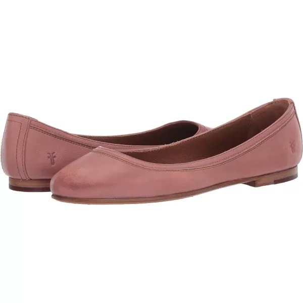 Frye Carson Ballet Flats for Women Featuring Premium Tumbled Leather with Leather Lining and Leather Outsole – 3/8" Heel