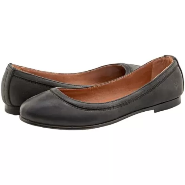 Frye Carson Ballet Flats for Women Featuring Premium Tumbled Leather with Leather Lining and Leather Outsole – 3/8" Heel