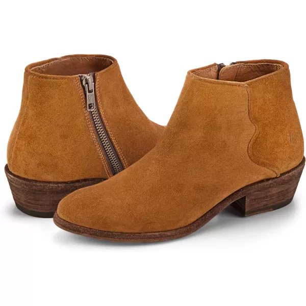 Frye Carson Piping Booties for Women Made from Soft Full-Grain Leather with Signature Western-Inspired Piping Detail and Supple Leather Lining – 4” Shaft Height)