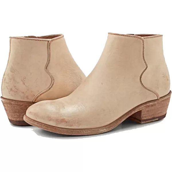 Frye Carson Piping Booties for Women Made from Soft Full-Grain Leather with Signature Western-Inspired Piping Detail and Supple Leather Lining – 4” Shaft Height)