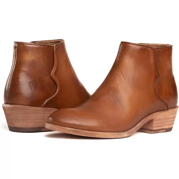 Frye Carson Piping Booties for Women Made from Soft Full-Grain Leather with Signature Western-Inspired Piping Detail and Supple Leather Lining – 4” Shaft Height)